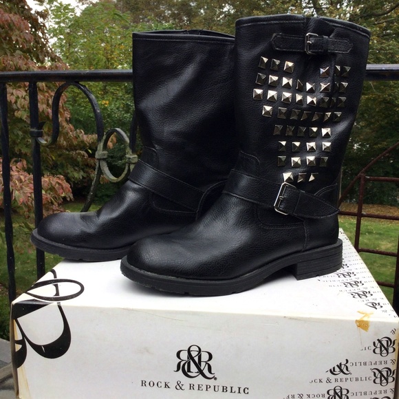 Rock and Republic Biker Boot 7.5 - Picture 1 of 7